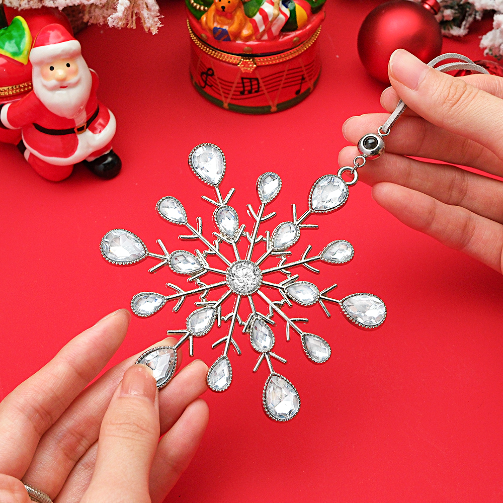 Personalized Photo Projection Ornaments Elk Ornament Christmas Tree Ornaments Christmas Gifts - soufeeluk