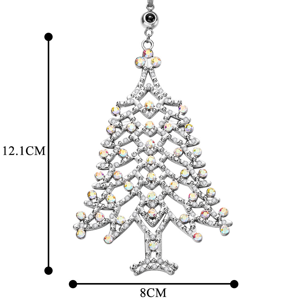 Personalized Photo Projection Ornaments Metal Christmas Tree Decoration Ornaments for Christmas Gifts - soufeeluk