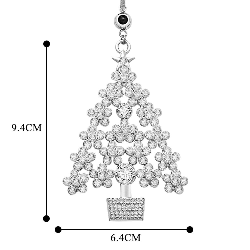 Personalized Photo Projection Ornaments Metal Christmas Tree Decoration Ornaments for Christmas Gifts - soufeeluk