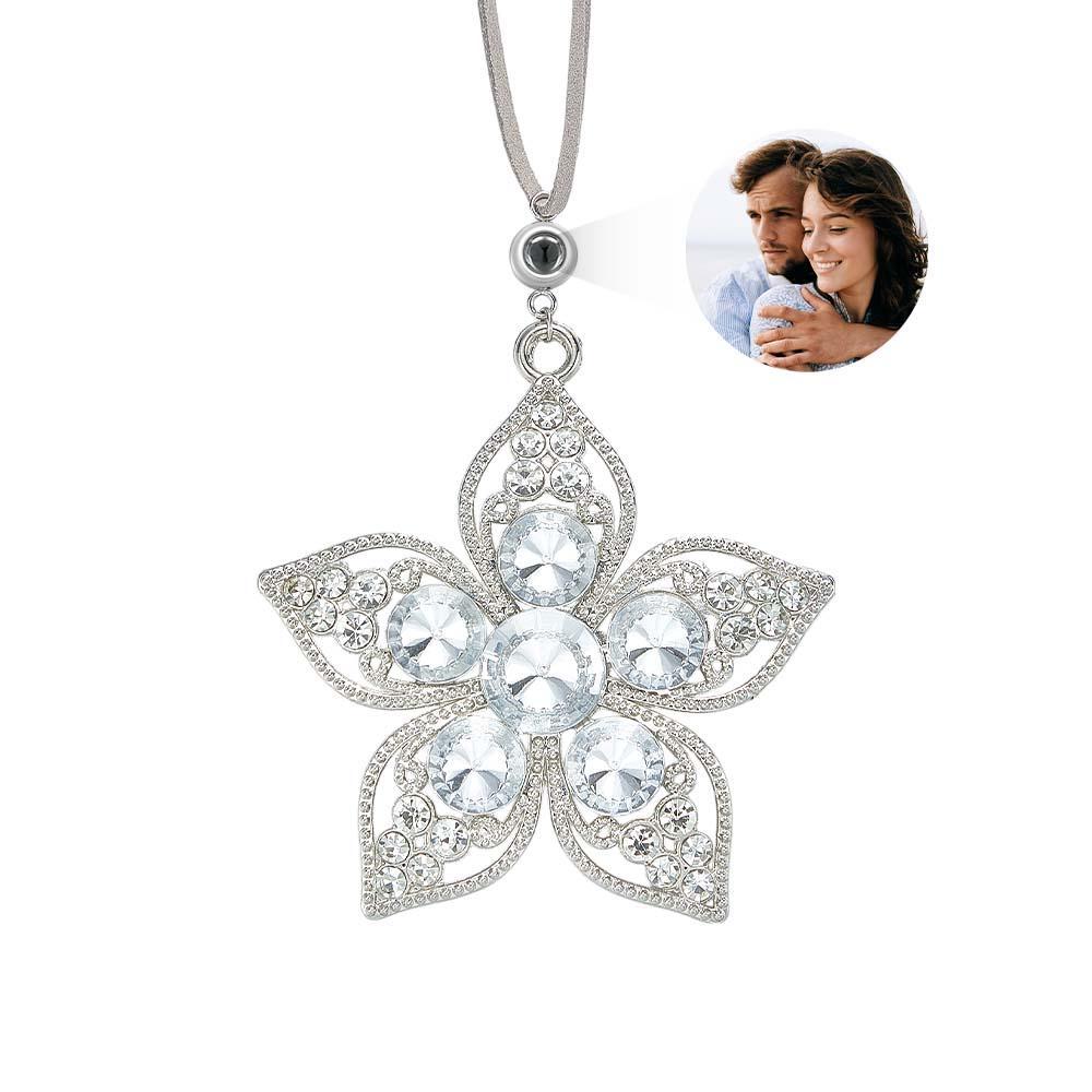 Personalized Photo Projection Ornaments Flower Ornaments Christmas Gifts For Family - soufeeluk