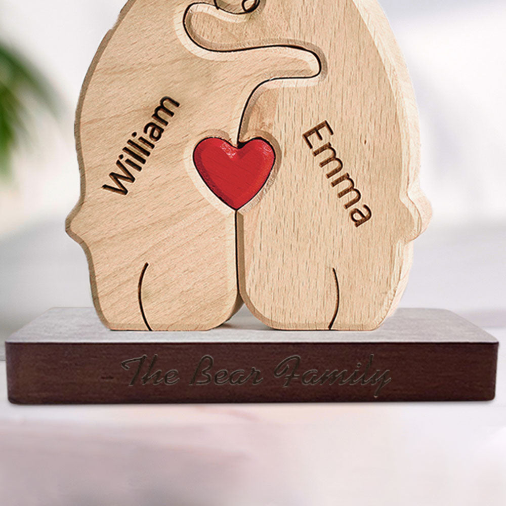 Custom Engraved Wooden Base for Wooden Puzzle - soufeeluk