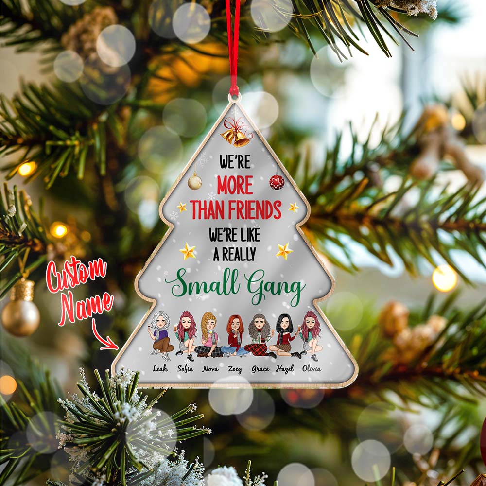 Best Friends Are The Sisters We Choose For Ourselves Personalised Acrylic Ornament Christmas Gifts - soufeeluk