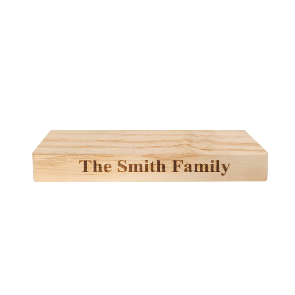 Personalised Engraved Wooden Base for Wooden Puzzle - soufeeluk