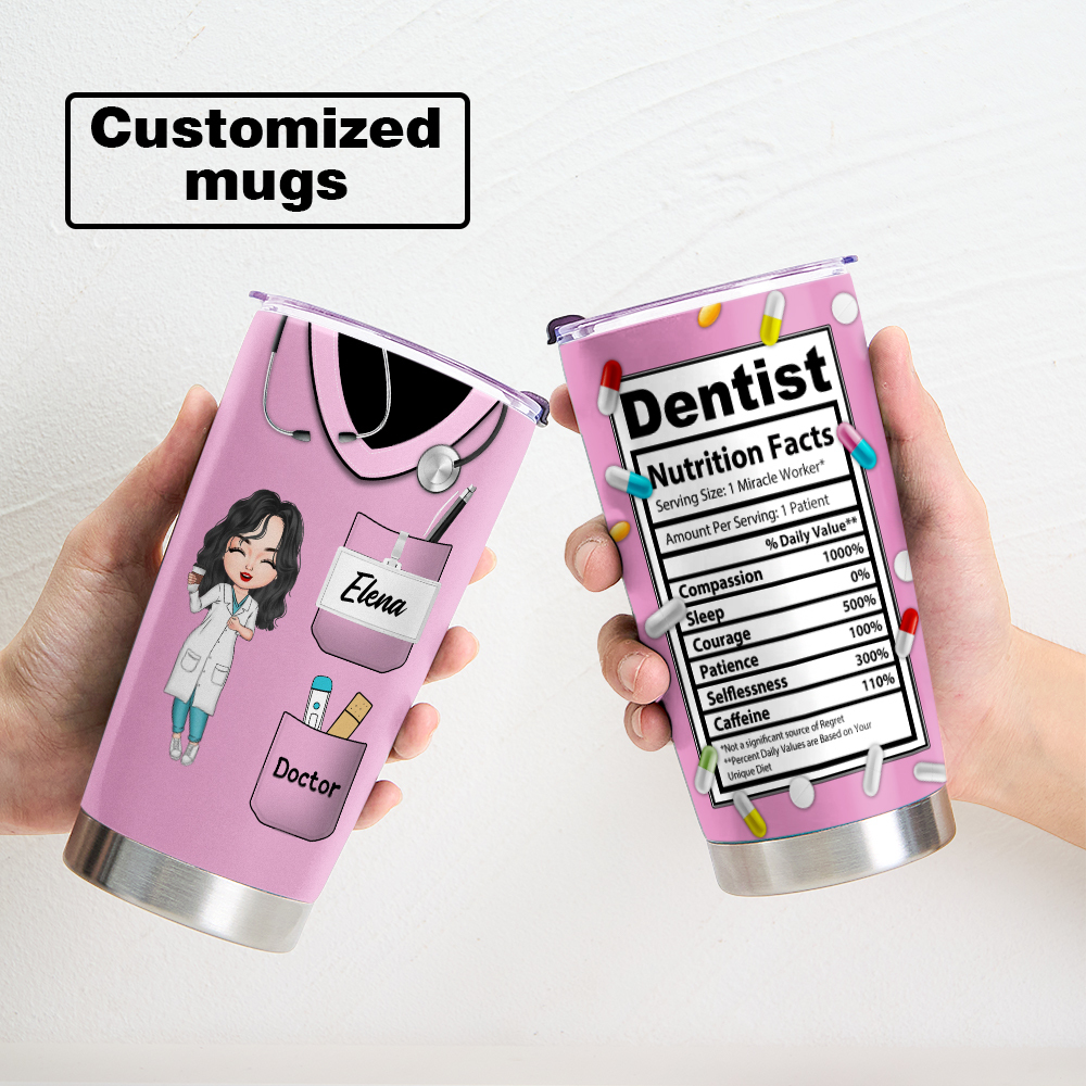 Custom Text and Accessories Nurse Tumblers Nurse Gifts Medical Gifts Gifts For Your Doctor - soufeeluk