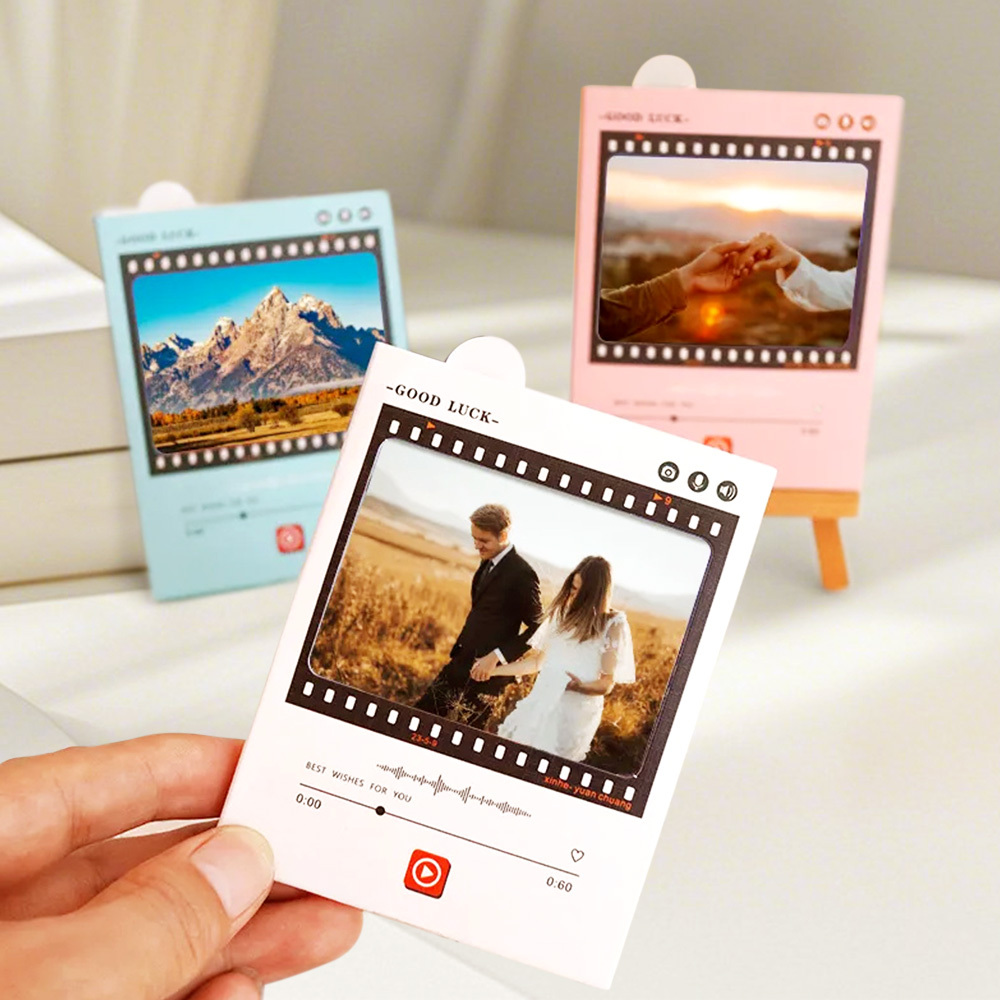 Creative Personalized Recording Greeting Card Sound Customized Voice Birthday Christmas Recorder Gift - soufeeluk