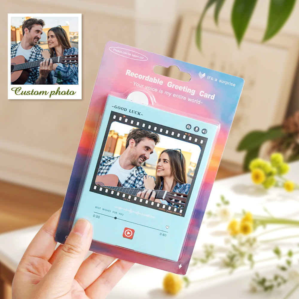 Creative Personalized Recording Greeting Card Sound Customized Voice Birthday Christmas Recorder Gift - soufeeluk
