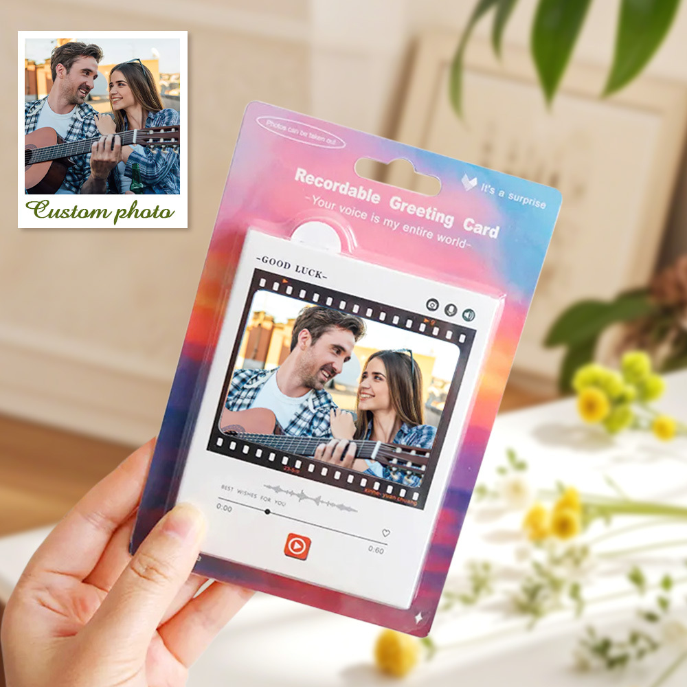 Creative Personalized Recording Greeting Card Sound Customized Voice Birthday Christmas Recorder Gift - soufeeluk