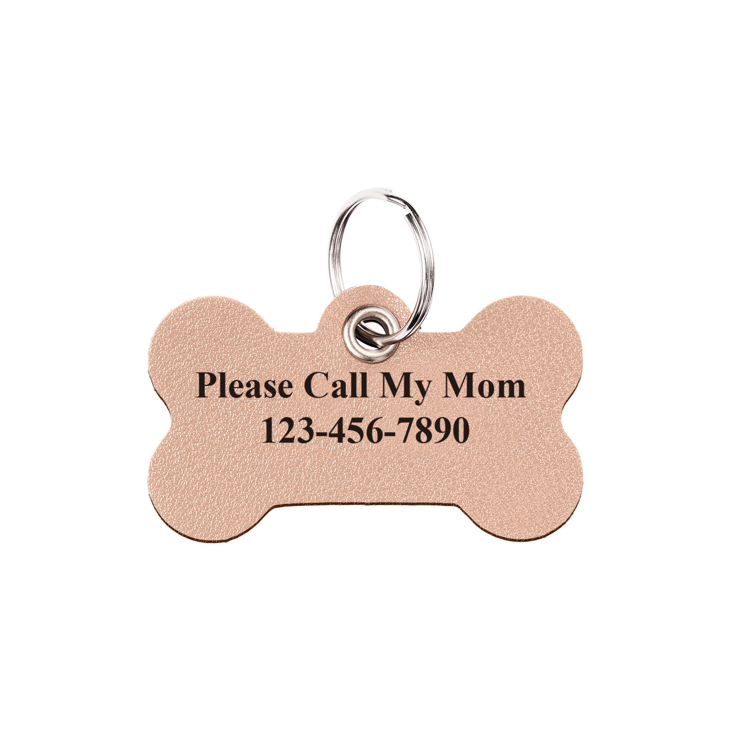 Custom Number Dog Tags Personalized Prevent Lost Pet Pink ID Card - soufeeluk