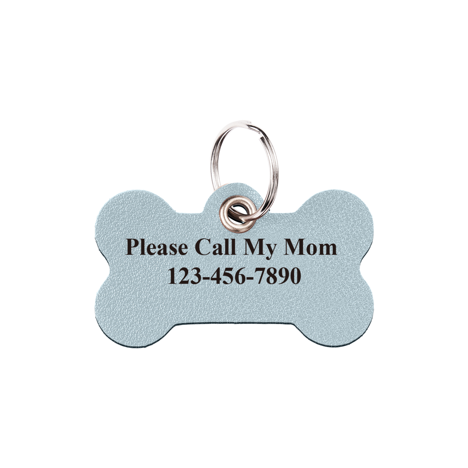 Custom Number Dog Tags Personalized Prevent Lost Pet Blue ID Card - soufeeluk