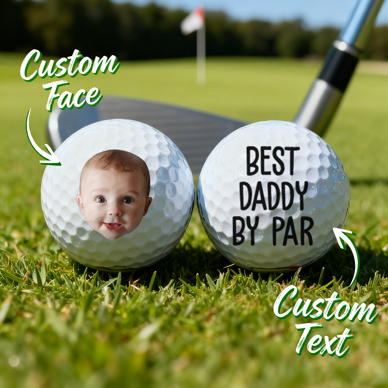Custom Photo Best Daddy By Par Gift For Dad, Father, Grandpa, Golfer, Golf Lover - soufeeluk