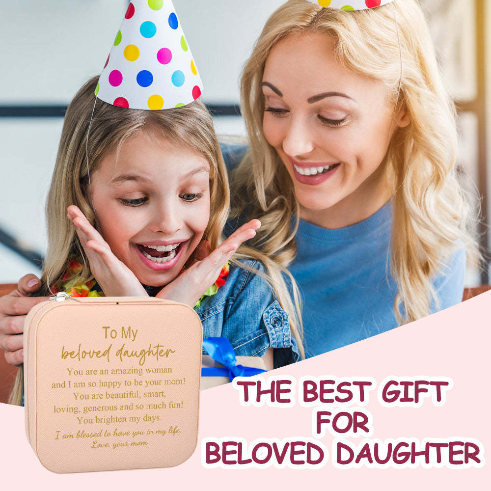 Personalised Jewellery Box Custom Jewellery Organizer Storage Gift for Daughter - soufeeluk