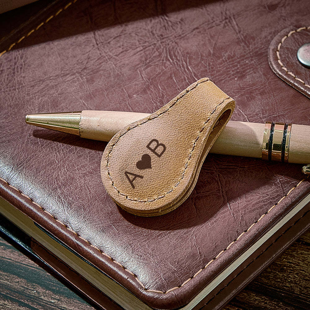 Personalized Leather Bookmark Custom Engraved Magnetic Bookmark Reader Gift - soufeeluk