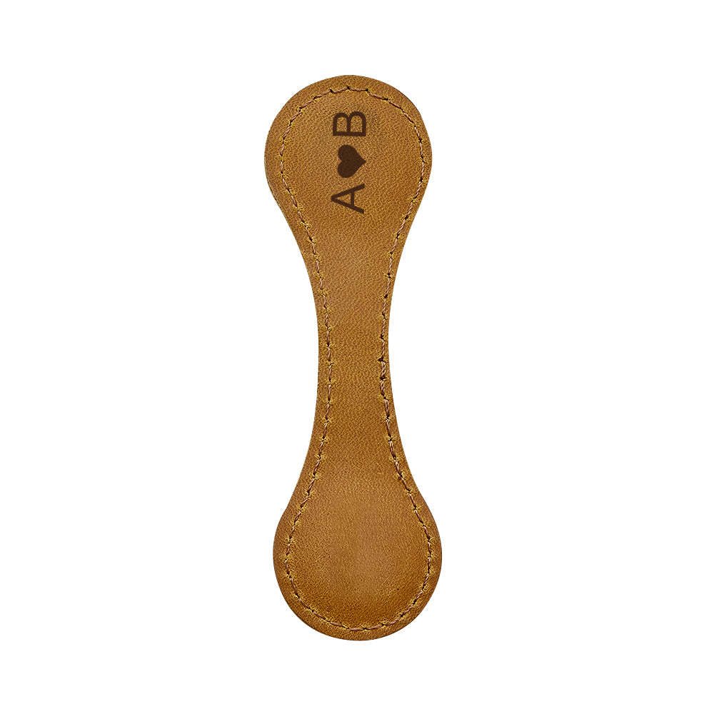 Personalized Leather Bookmark Custom Engraved Magnetic Bookmark Reader Gift - soufeeluk