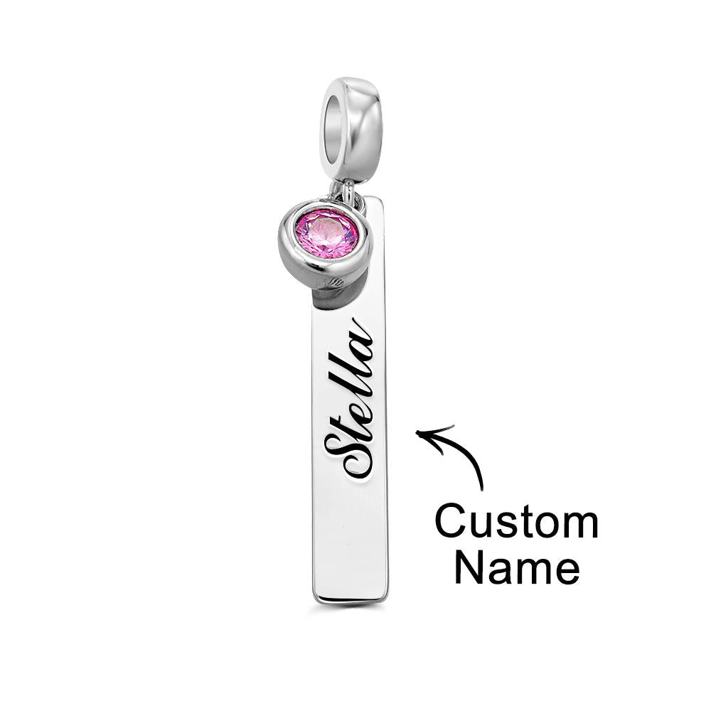 Custom Engraved Birthstone Charm Elegant Gifts For Her - soufeeluk