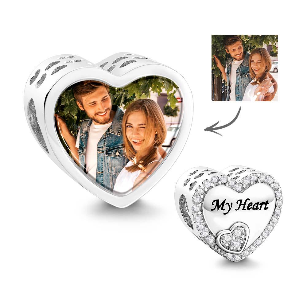 Photo Charm Shining Zircon Pendant Gifts For Her - soufeeluk