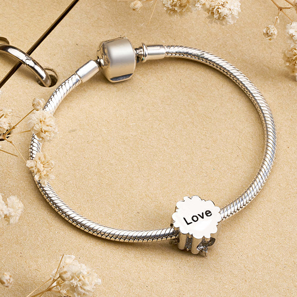 Custom Engraved Vintage Opal Charm Gift for Her - soufeeluk