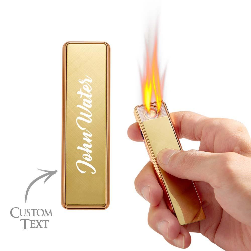 Personalised USB Rechargeable Lighter Plasma Arc Lighter Best Friend Gift Windproof Flameless Custom Gift Lighter