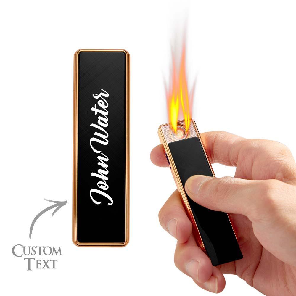 Personalised USB Rechargeable Lighter Plasma Arc Lighter Best Friend Gift Windproof Flameless Custom Gift Lighter - soufeeluk