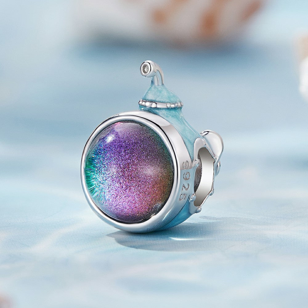 submarine enamel charm 925 sterling silver dy1348
