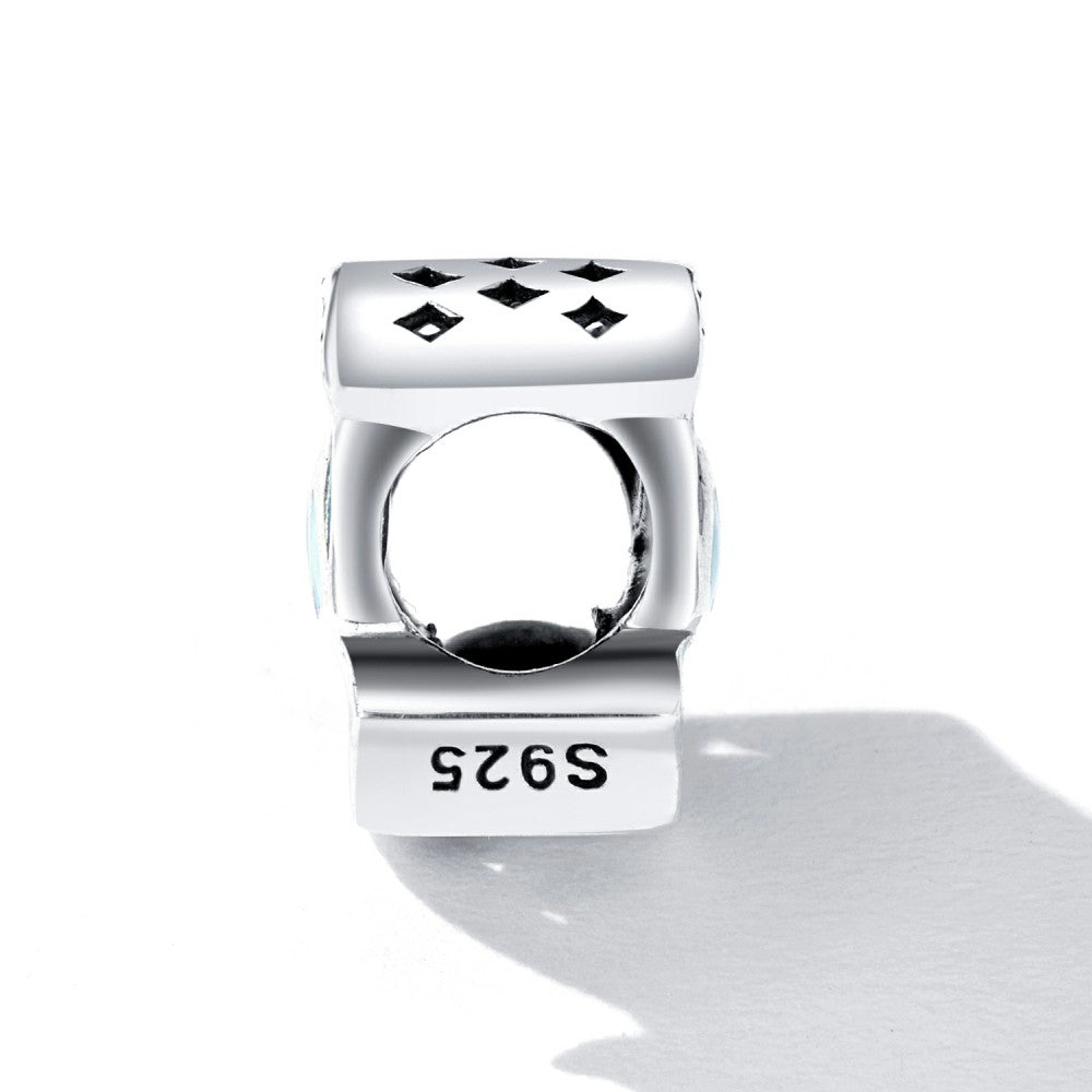 eye of horus enamel charm 925 sterling silver dy1396