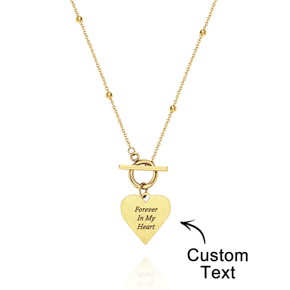 Custom Text Necklace Touch of Love Necklace for Her - soufeeluk