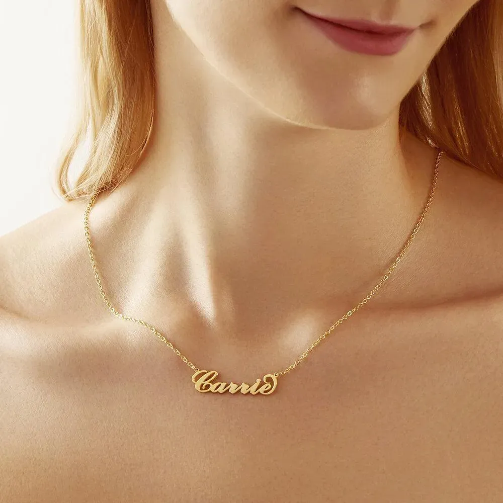 Custom Name Necklace with Real Rose Bear Gift box Rose Shaped Necklace Gift Box Jewellery Gift Box - soufeeluk