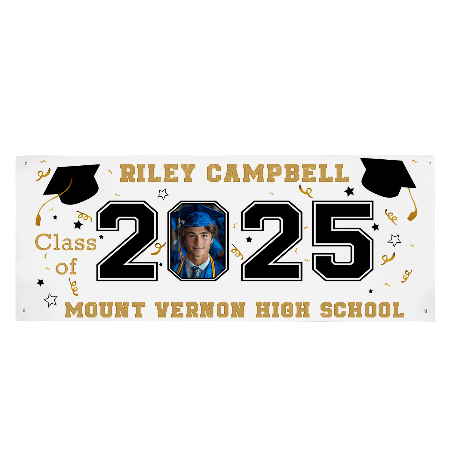 Graduate Photo Banner Custom Banner Celebrate Your Journey Honor Your Achievements - soufeeluk