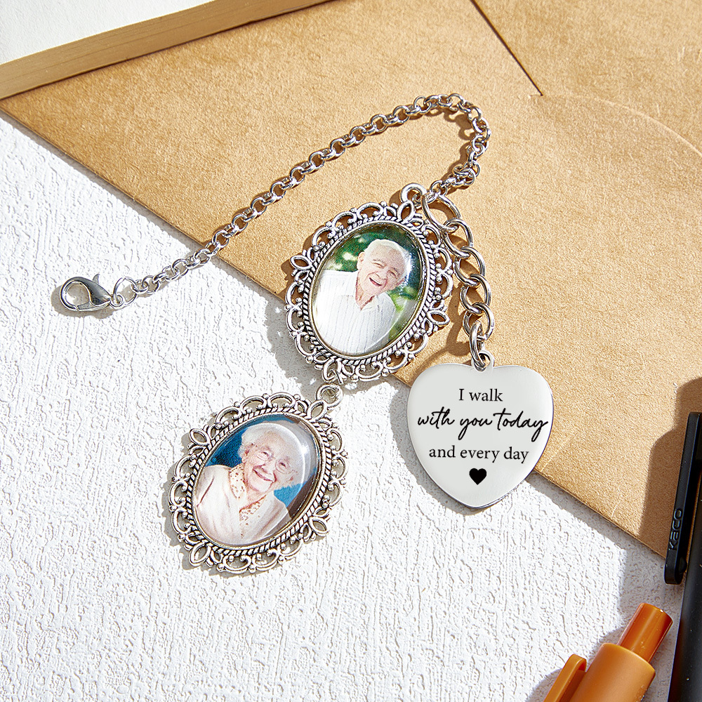 Custom Graduation Memorial Photo Pendant with Personalized Loving Memory Message Cap Tassel Keepsake - soufeeluk