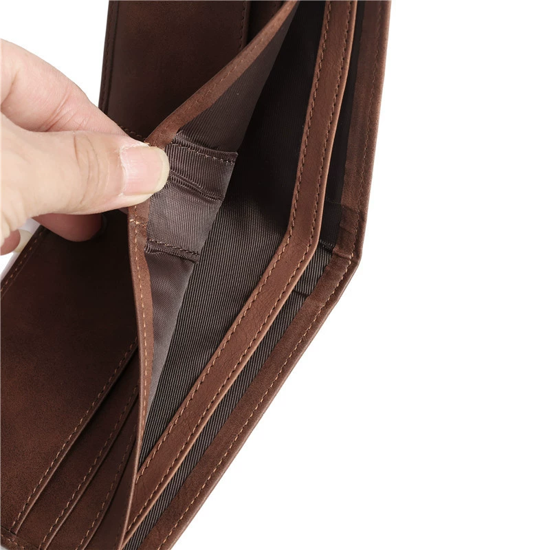 Men's Bifold Wallet Engraved Wallet Family Gift For Son For Husband - soufeeluk