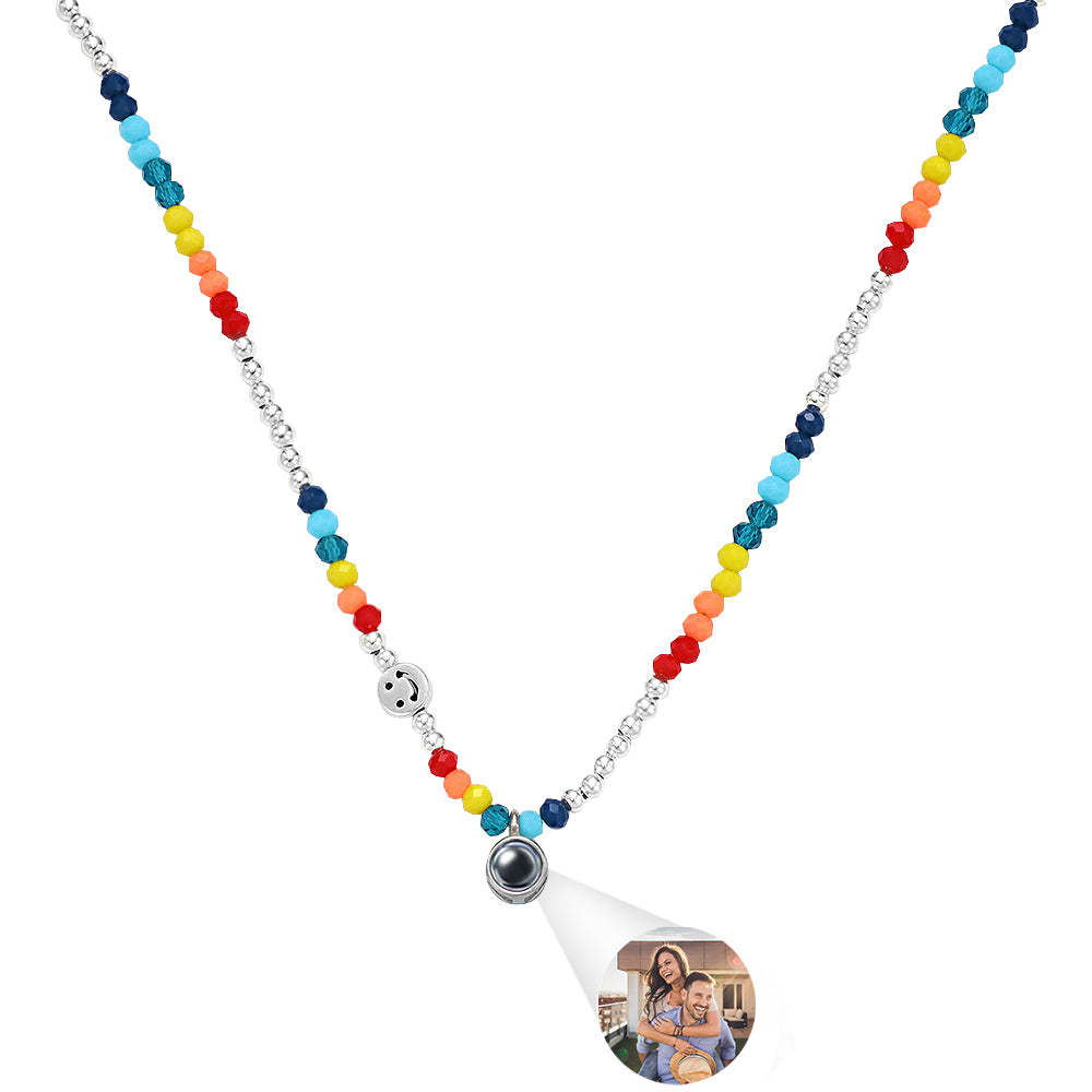 Custom Projection Necklace Fashion Summer Colorful Girl Gift - soufeeluk
