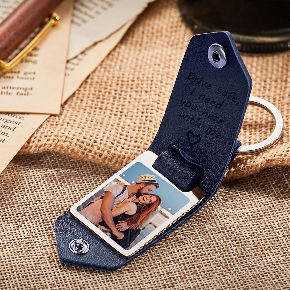 Drive Safe Keychain Gifts for Lover Calendar Keychain Photo Gifts - soufeeluk