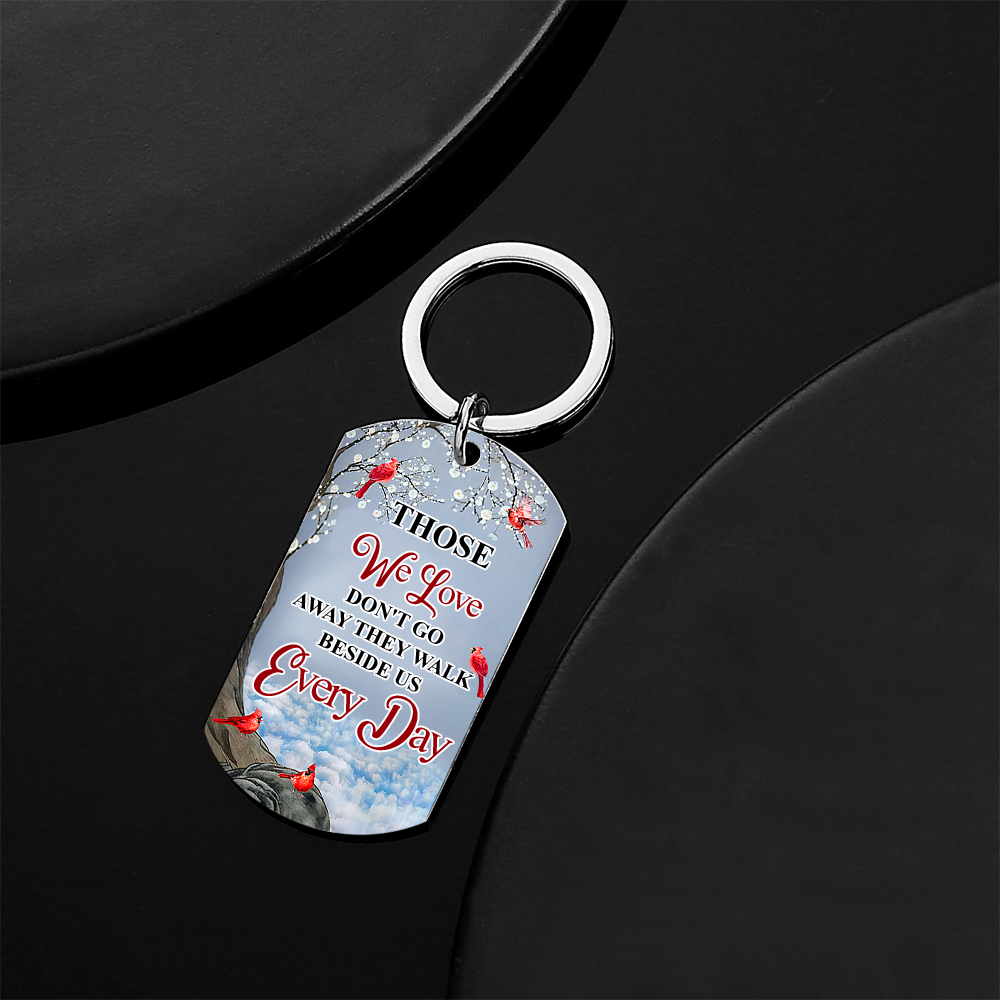 Custom Photo I'll Carry You - Memorial Gift For Family Personalised Aluminum Keychain - soufeeluk