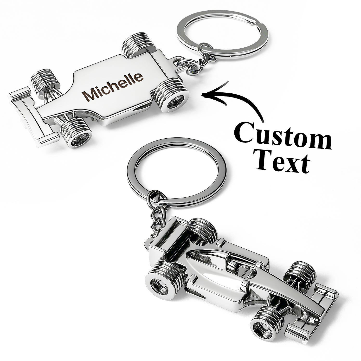Custom Keychain Racing Keychain Pendant Racing Club Souvenir Engraved Name