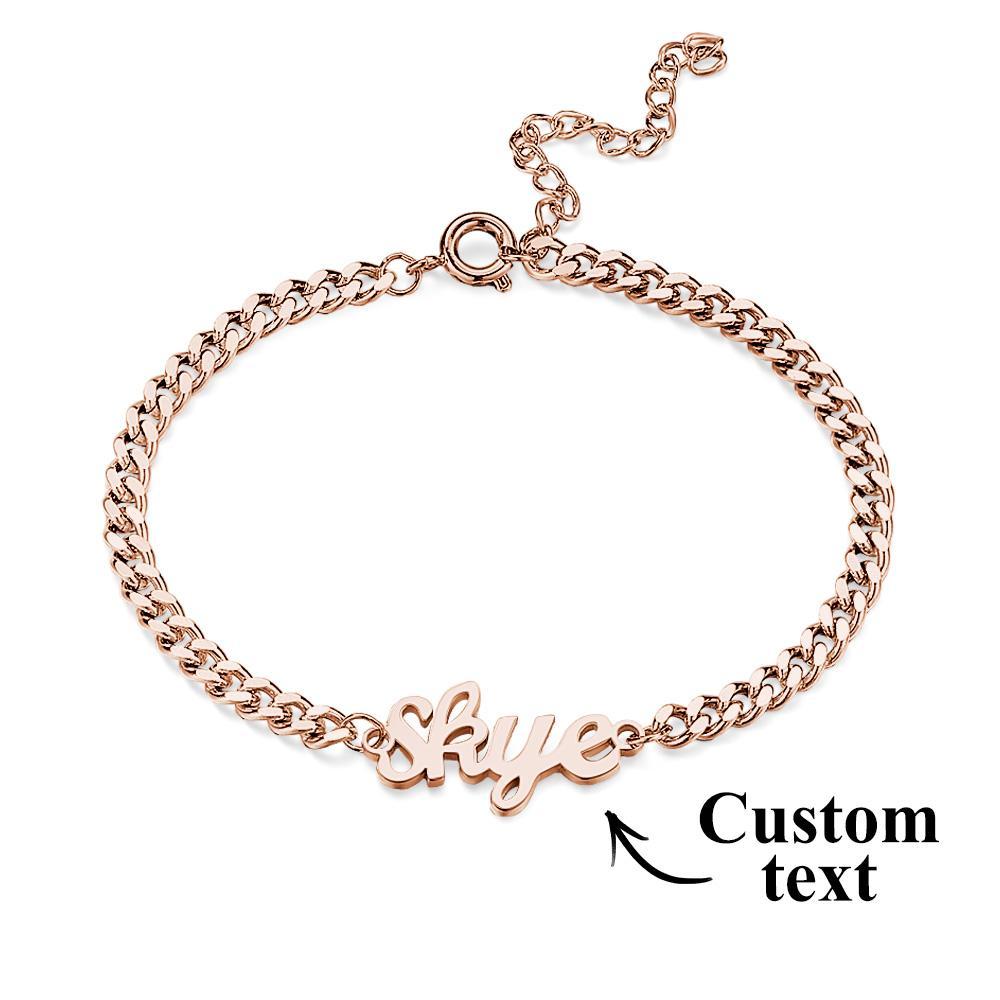 Custom Name Bracelet Personalised Fashion Bracelet Gift for Men - soufeeluk