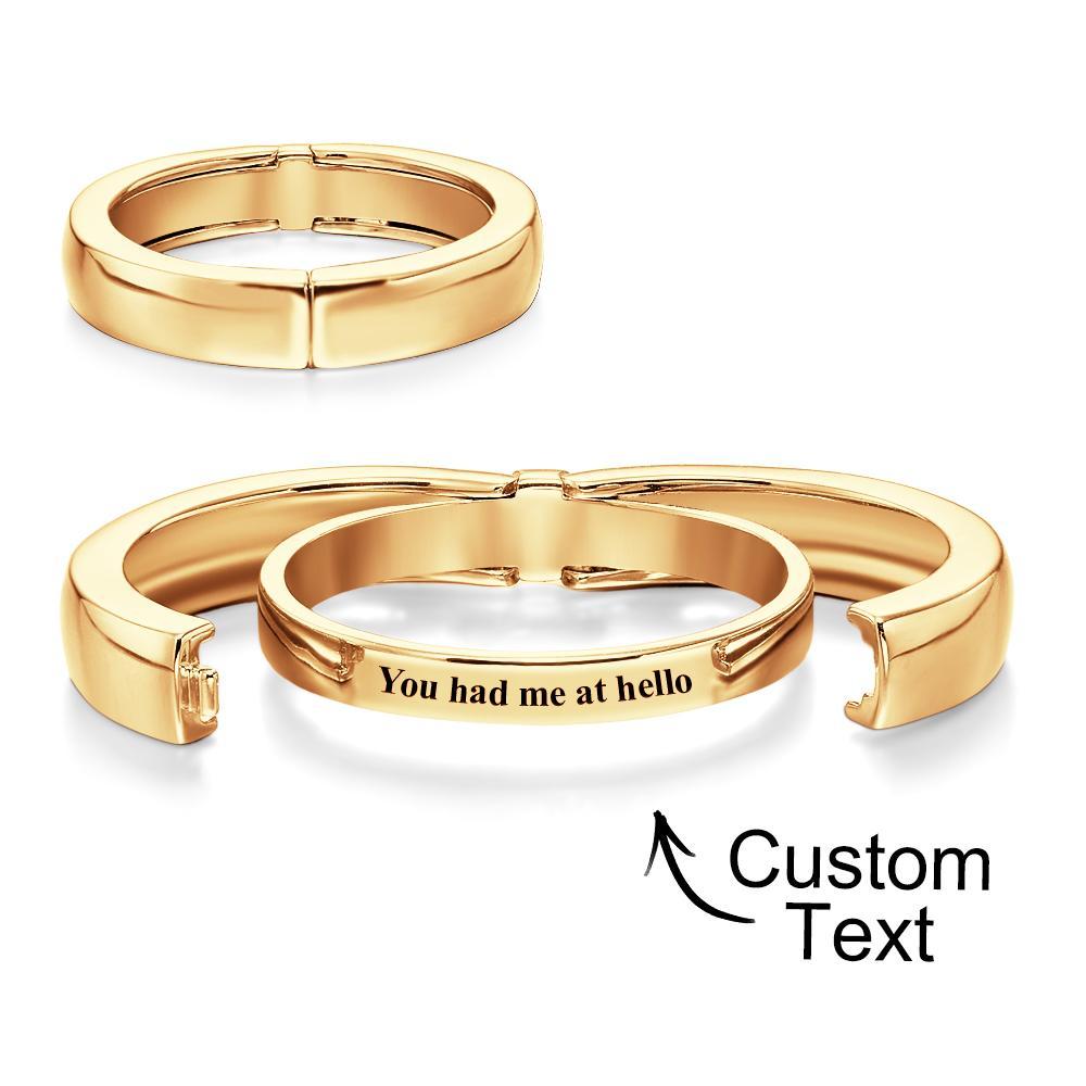 Custom Secret Message Ring Openable Ring Dainty Personalised Minimalist Jewellery Personalised Gift for Him - soufeeluk