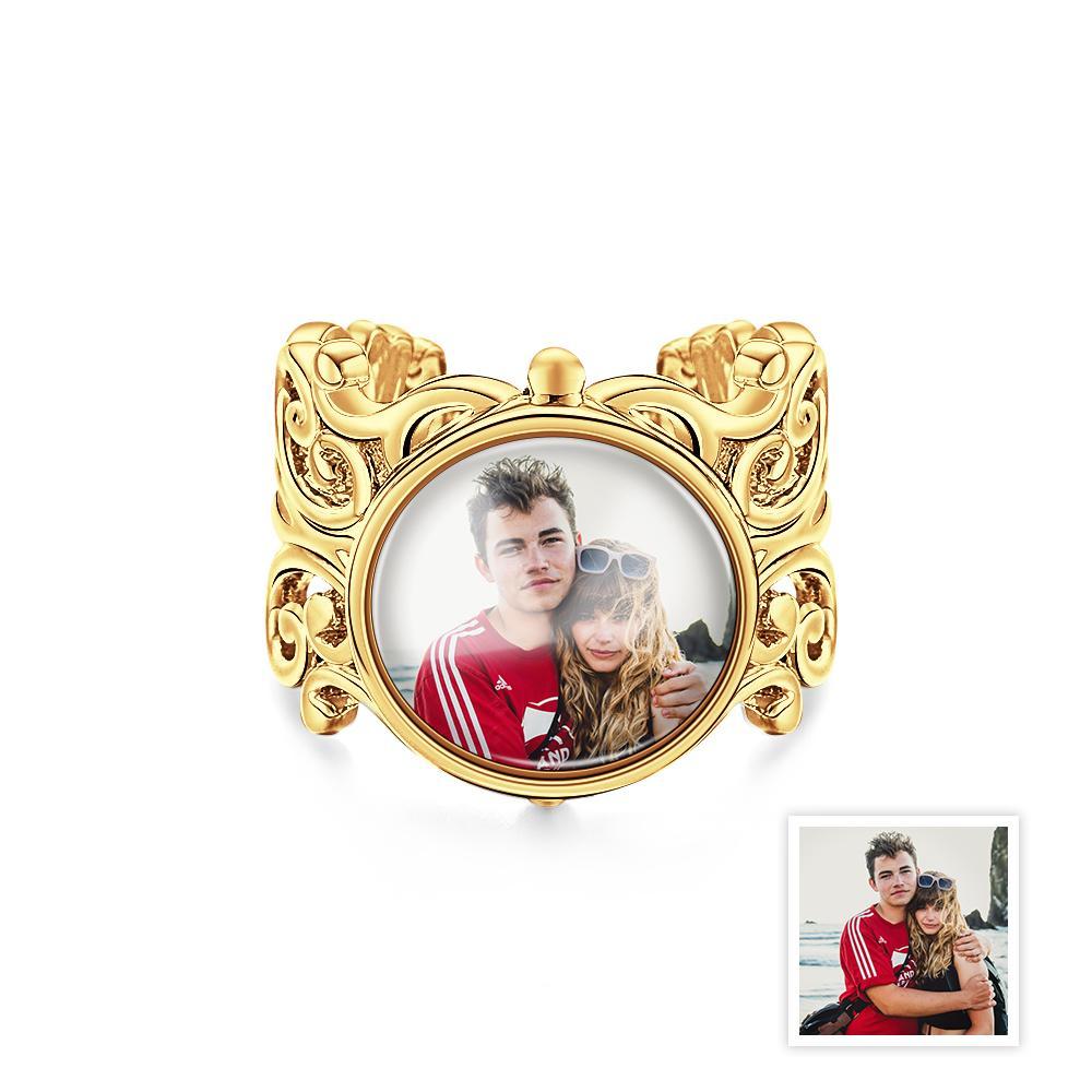 Custom Photo Ring Retro Metal Classic Gift - soufeeluk