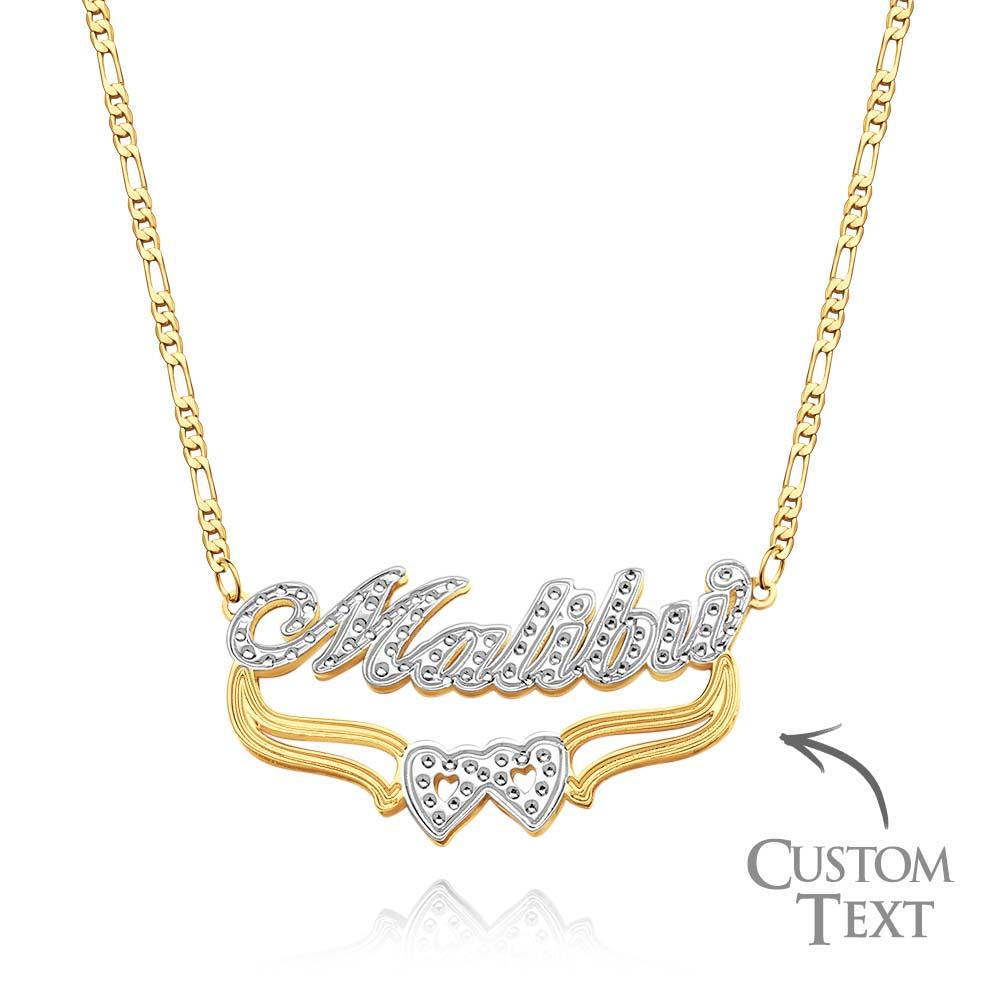 Custom Hip Hop Name Necklace Vintage Bling Metal Necklace Gifts for Men - soufeeluk