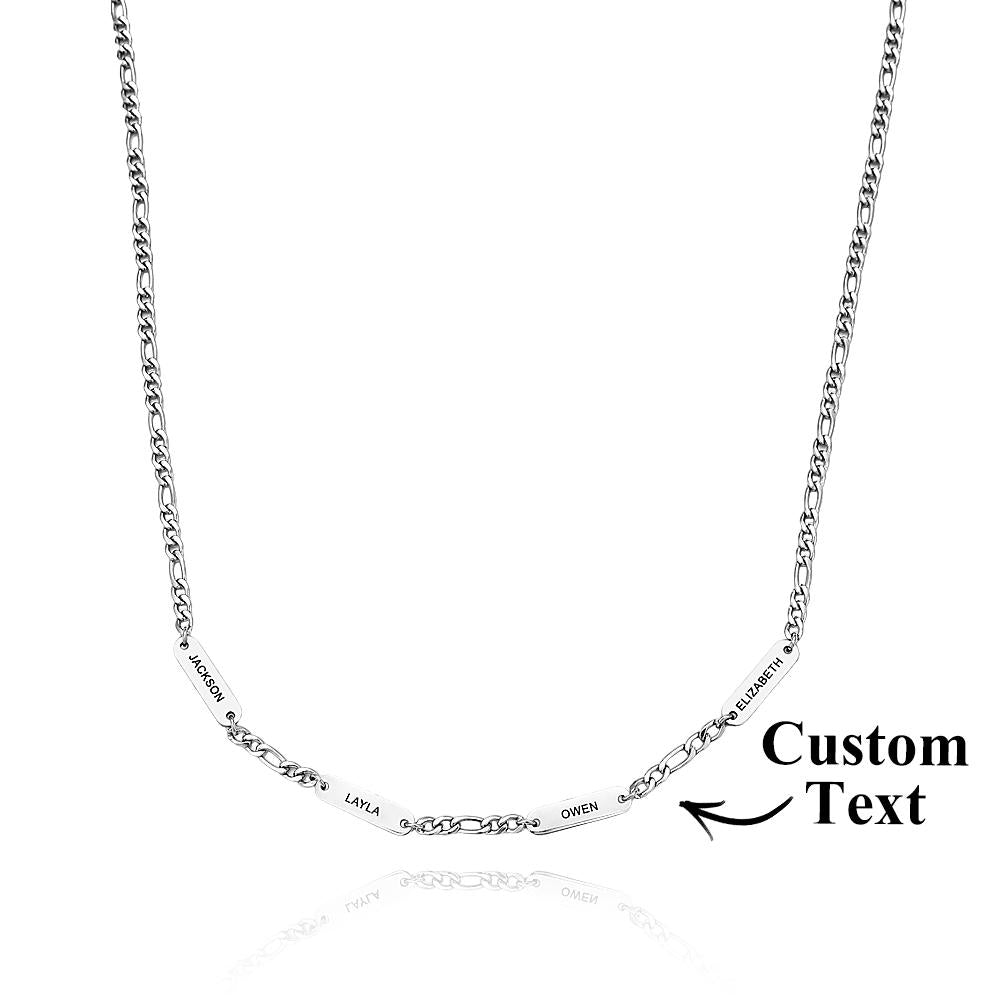 Engravable Necklace Fashionable Stainless Steel Chain Gifts For Men - soufeeluk