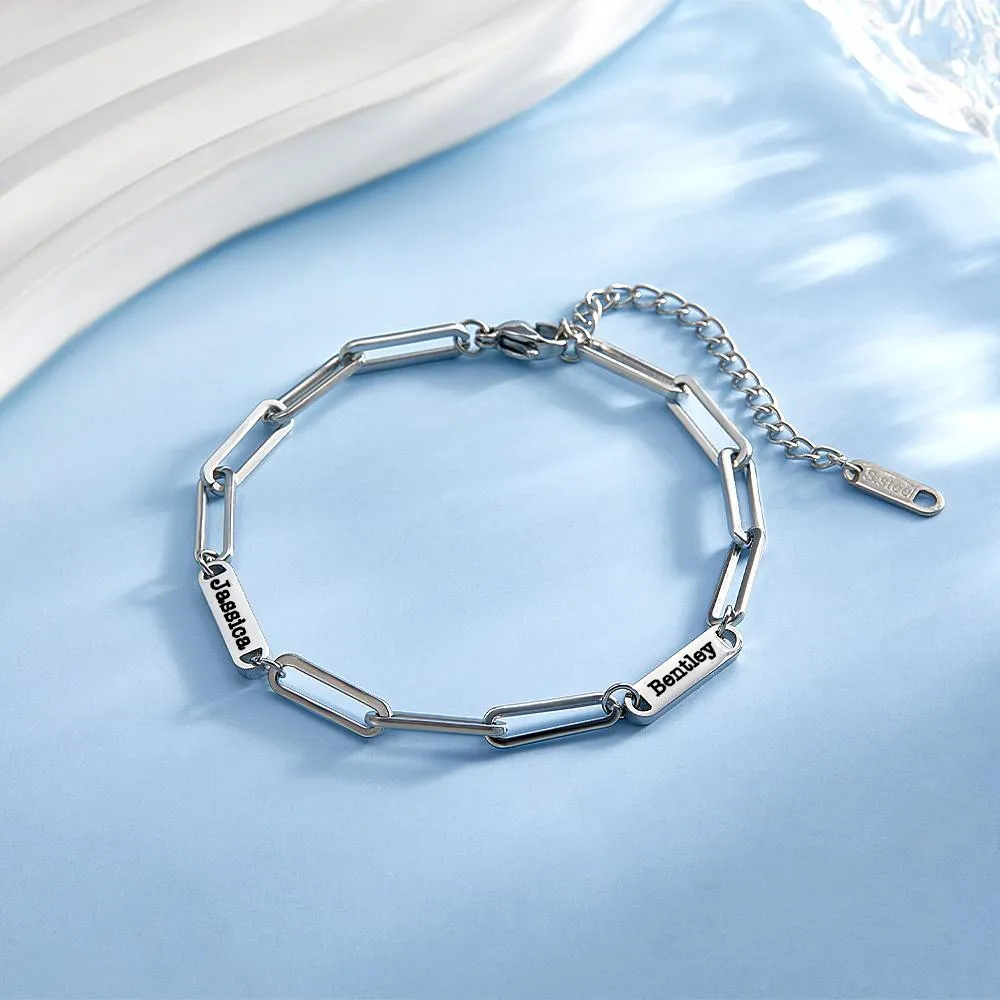 Custom Names Bracelet Multi Names Engraved