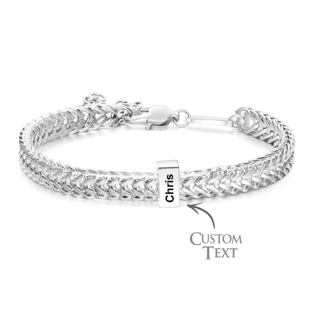 Custom Kids Name Bracelet Personalised Gifts for Dad