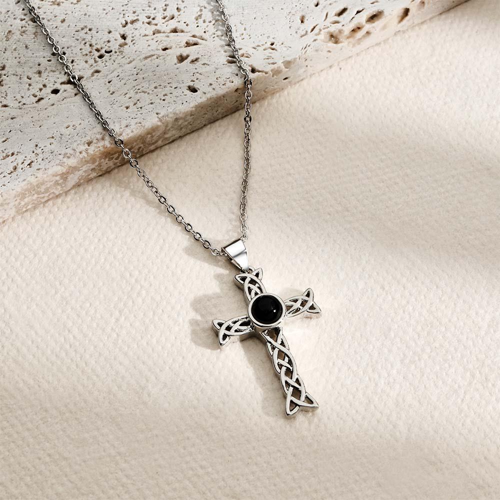 Custom Projection Necklace Totem Cross Unique Gift - soufeeluk