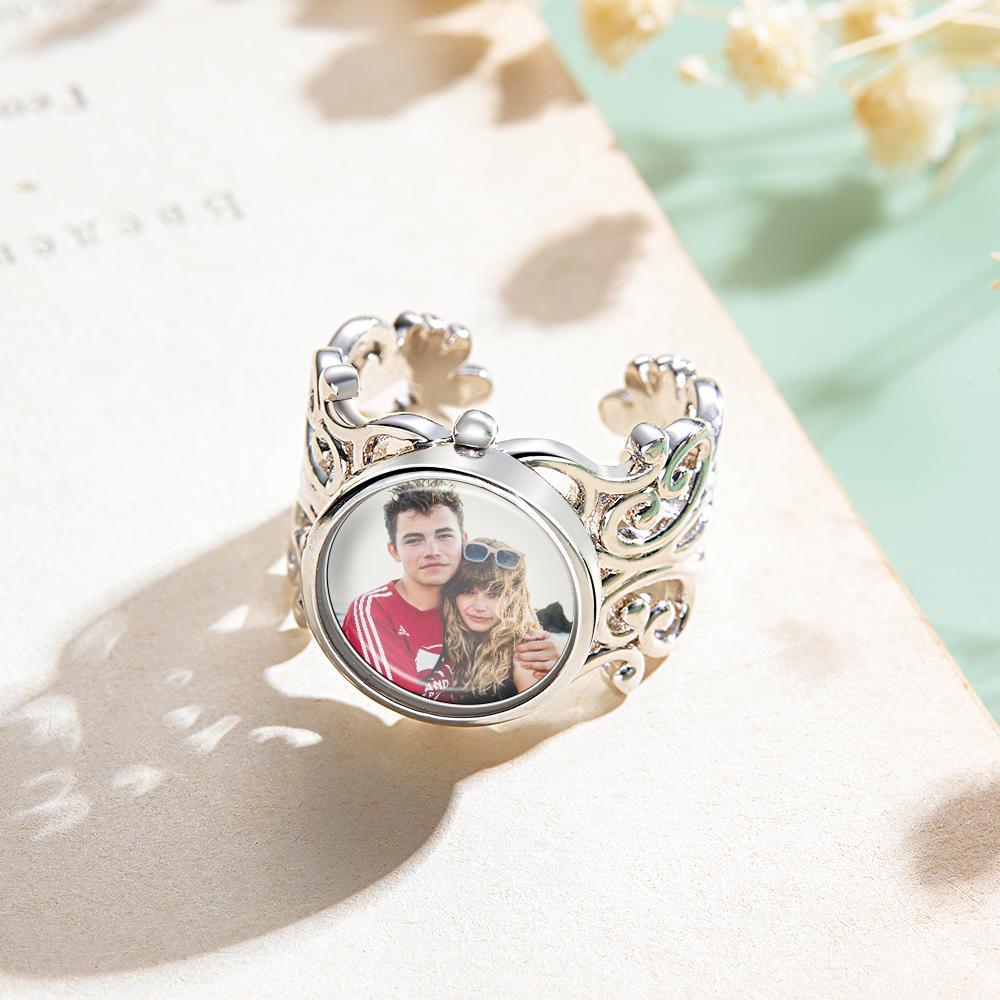 Custom Photo Ring Retro Metal Classic Gift - soufeeluk