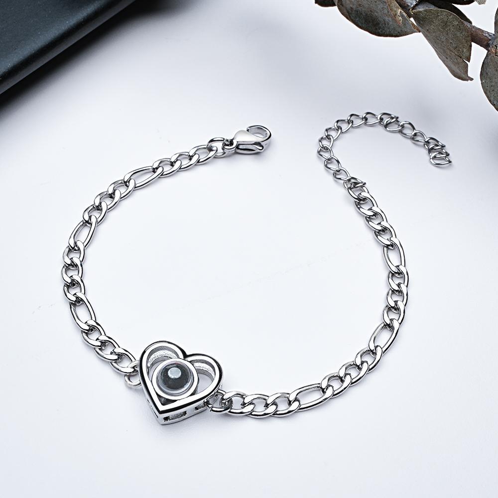 Custom Projection Bracelet Fashion Chain Retro Old Gift for Men - soufeeluk