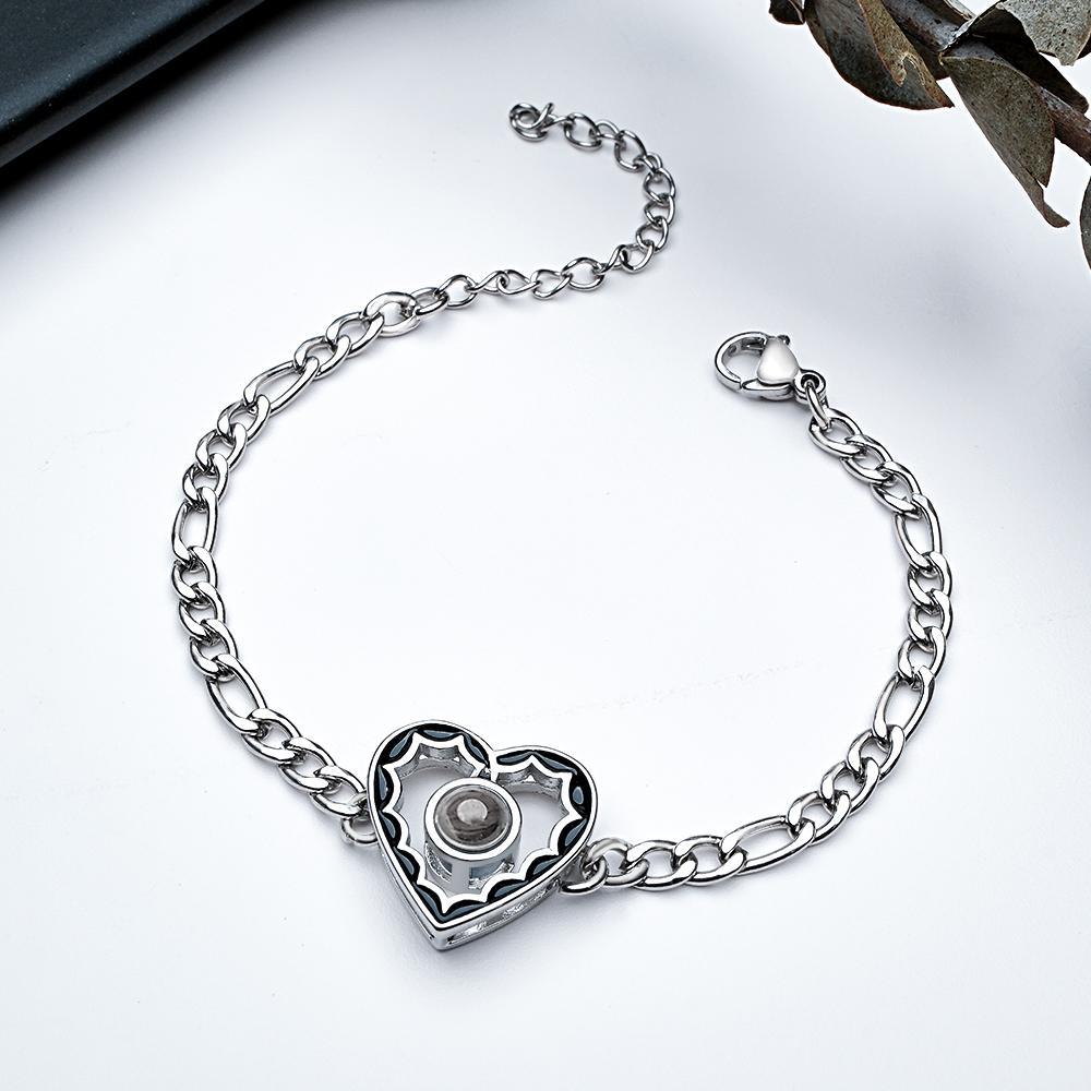 Custom Projection Bracelet Fashion Chain Retro Old Gift for Men - soufeeluk