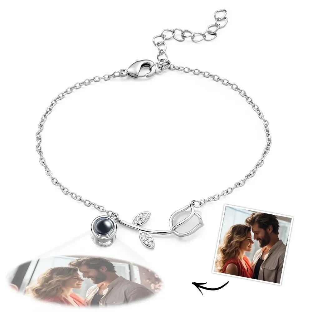 Projection Bracelets Stainless Steel Custom Projection Bracelets Woven Photo Bracelets Commemorative Gifts - soufeeluk