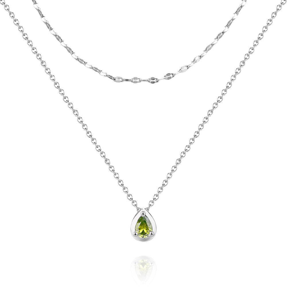 Layered Custom Necklace Birthstone Necklace Anniversary Gifts - soufeeluk