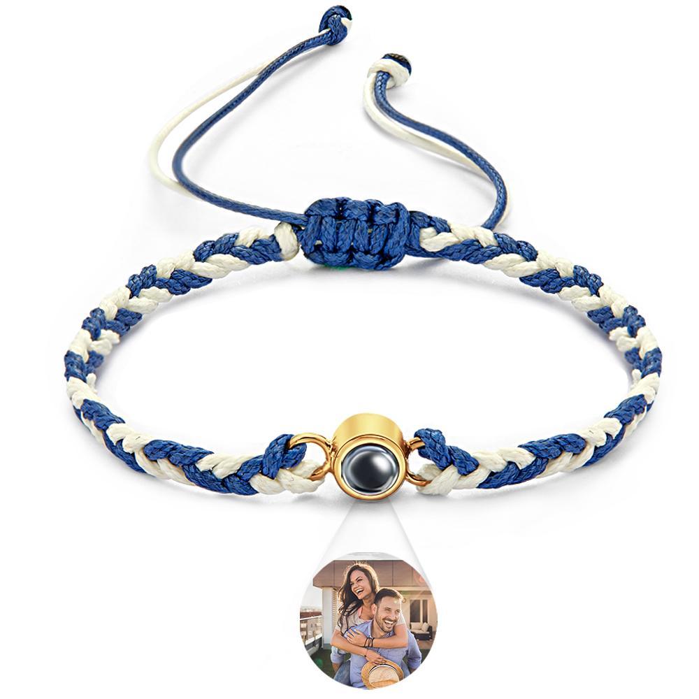 Custom Projection Bracelet Colorful Weave Fashion Gift - soufeeluk