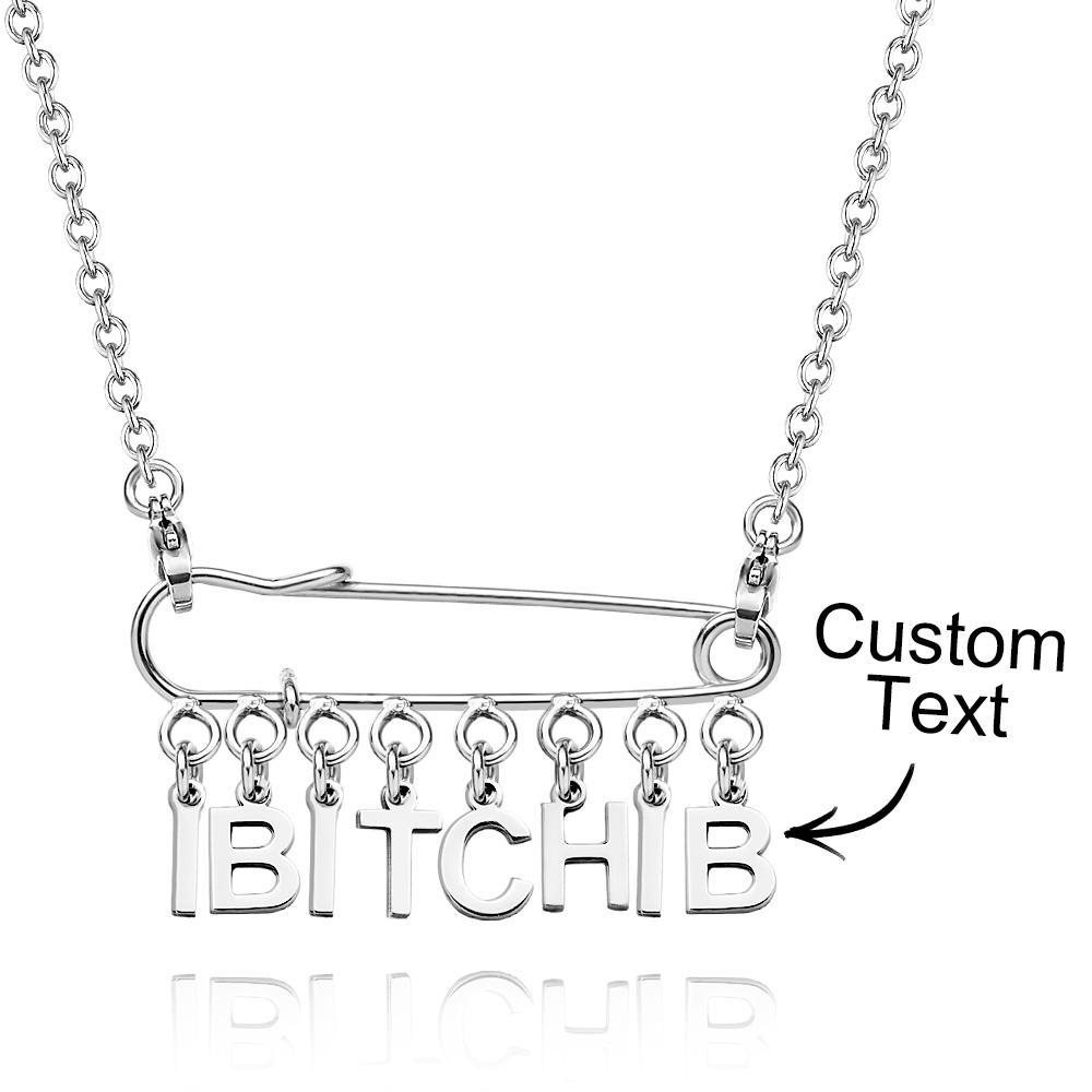 Custom Name Necklace Punk Aesthetic Girls Necklaces Paperclip Necklace - soufeeluk