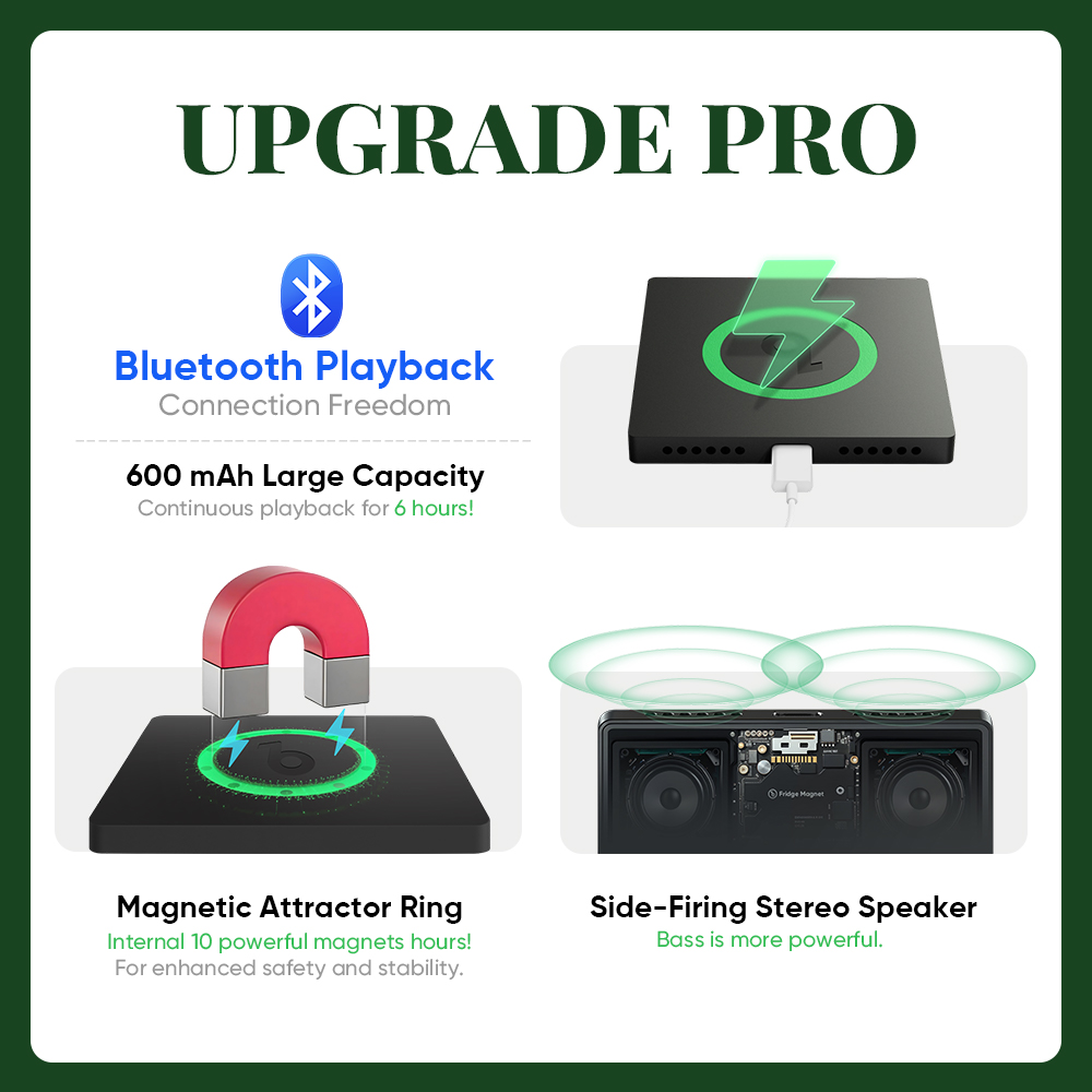 £3.99 UPGRADE TO 4.0 PRO FridgeBeats - Bluetooth 5.4 & Stereo Sound LIMITED TIME OFFER ONLY