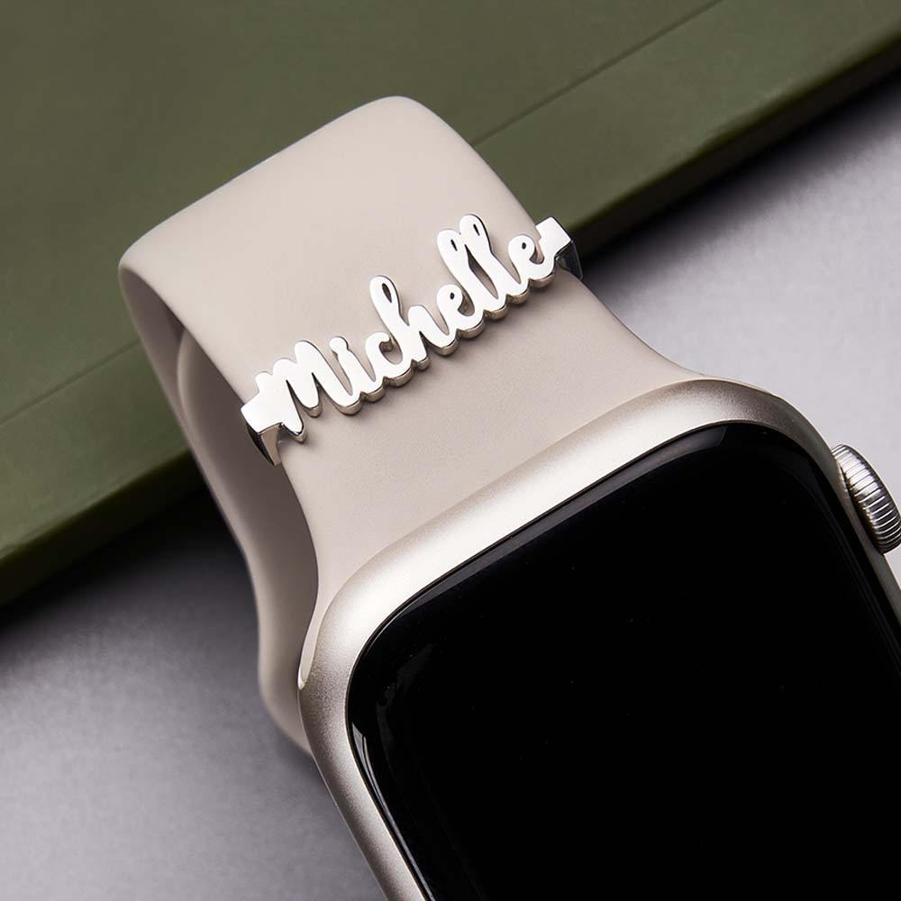 Custom Name Watch Band Accessory Personalised Name Watch Band Charm Gift for Her - soufeeluk